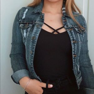 Distressed Jean Jacket